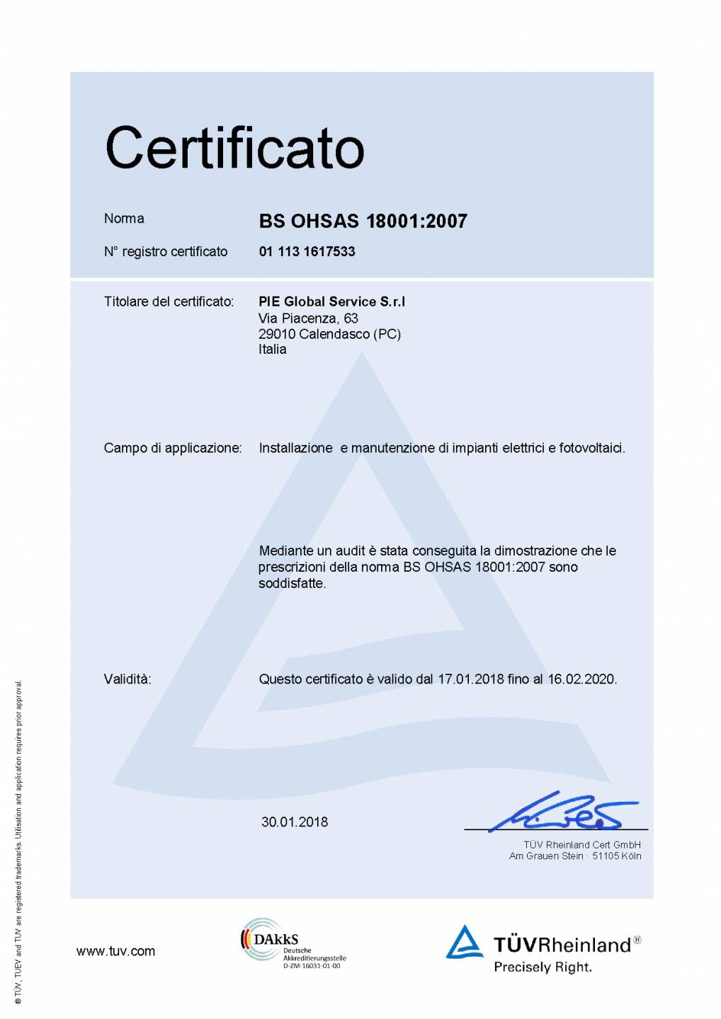 Punto Enel a Piacenza, Pie Global Service - cambia fornitore gas